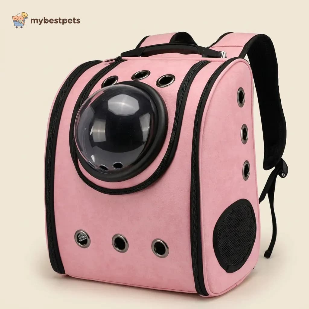 Space Capsule Pet Backpack with Bubble Window, Wipe Clean