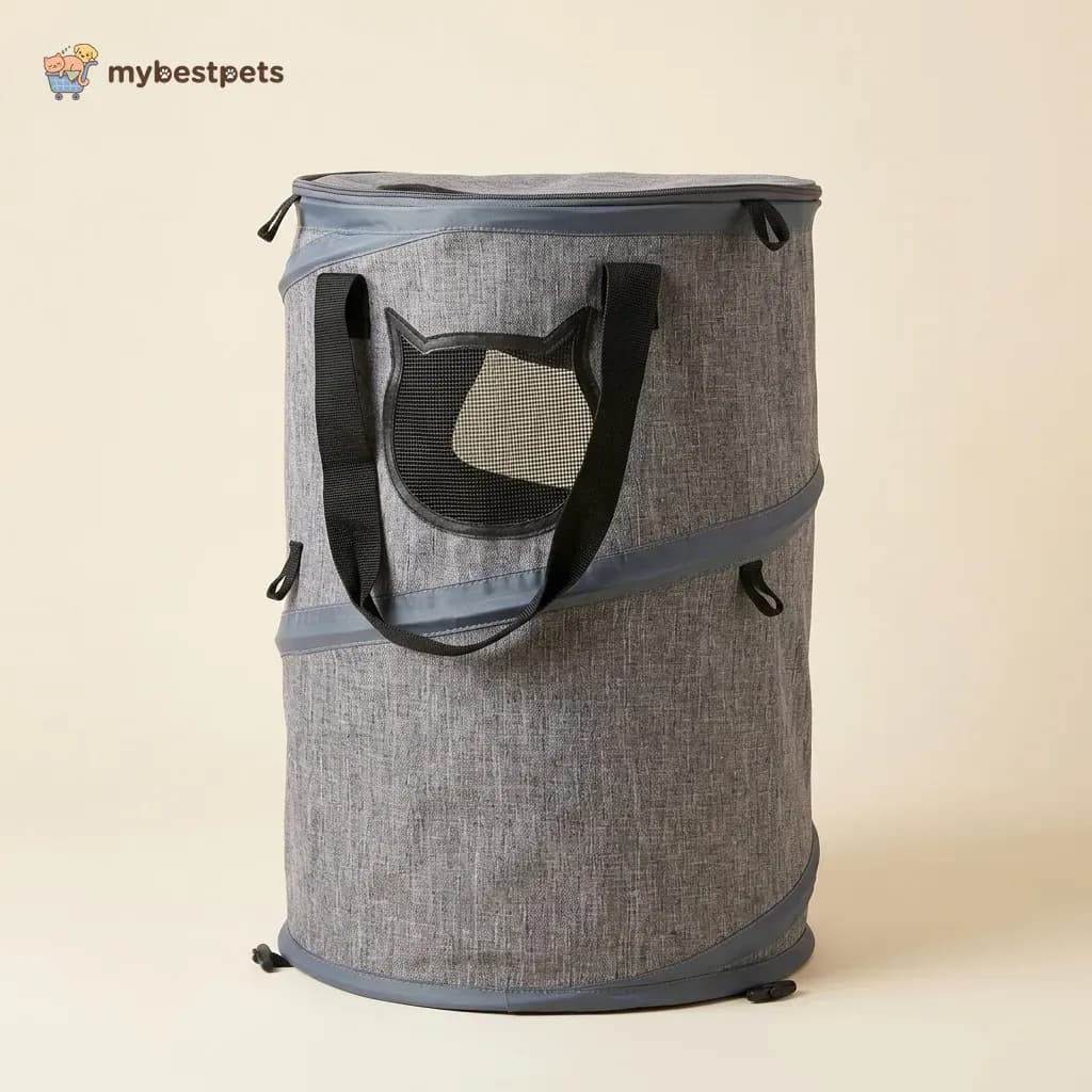 Foldable Pop Up Pet Carrier Bag for Cats and Small Dogs