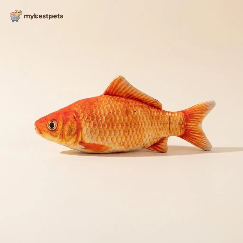 Realistic Plush Fish Kicker Toy for Cats with Catnip