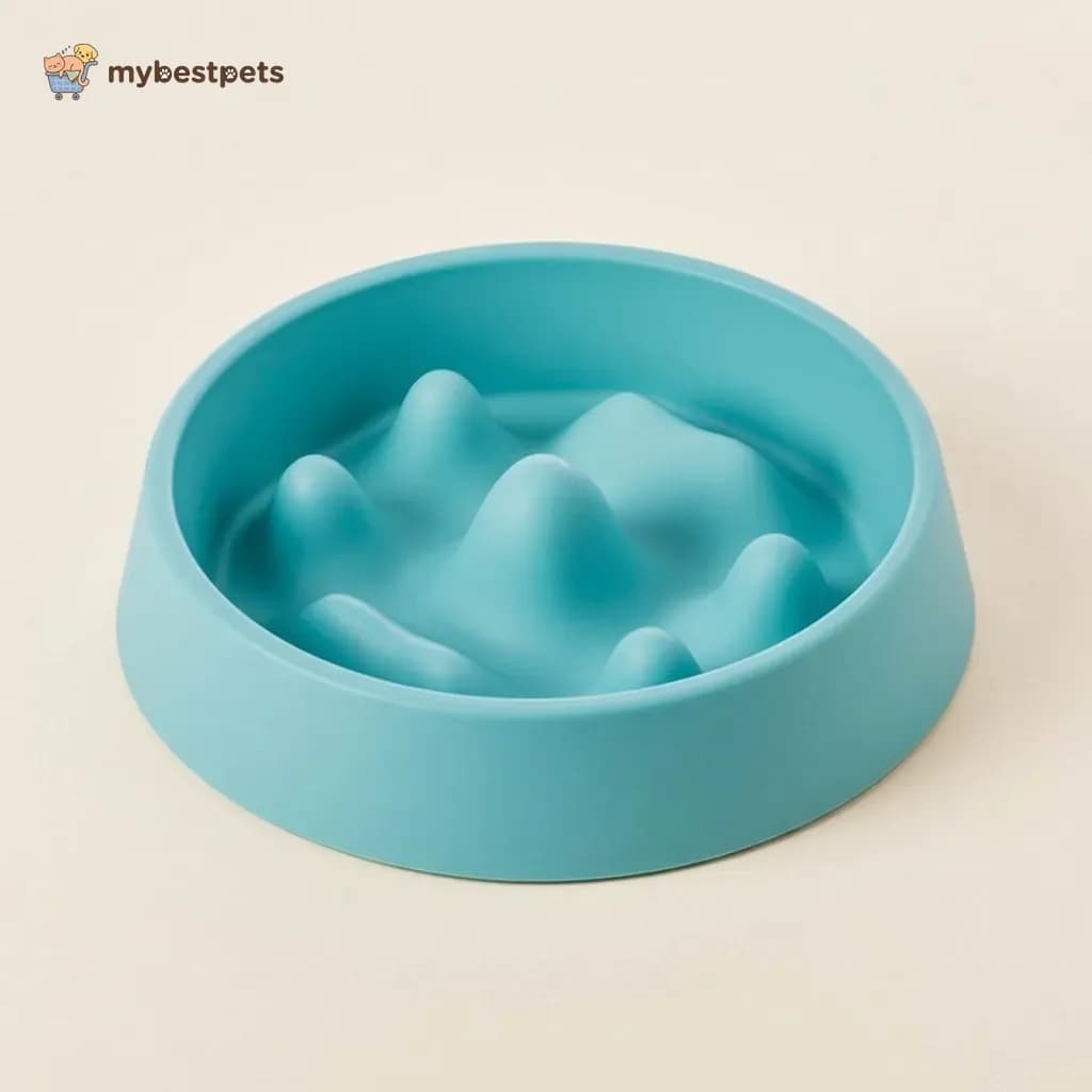 Slow Feeder Bowl with Raised Bumps for Dogs and Cats