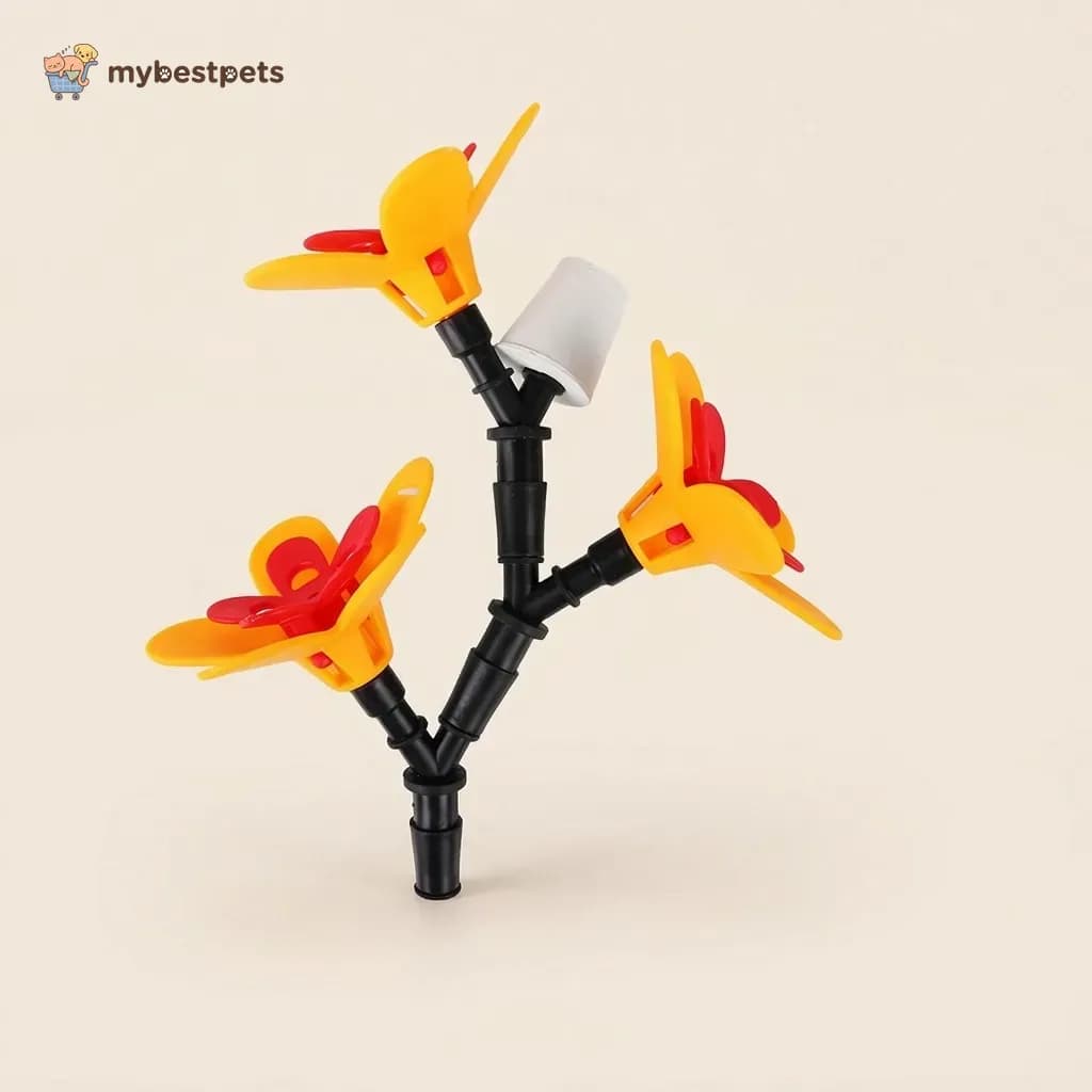 Nectar Bird Feeder Spout for Wine Bottles, One or Three Flowers