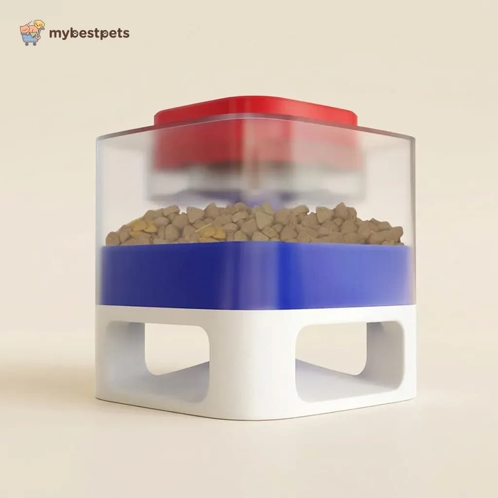 Push-Button Food Dispenser Toy for Dogs and Cats